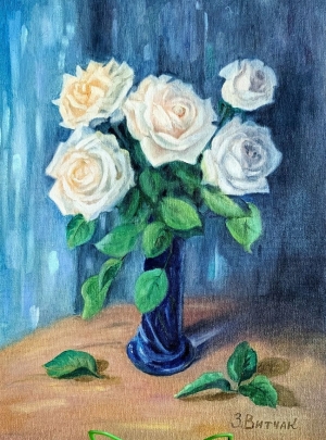 Рисунки учеников с курса Розы маслом